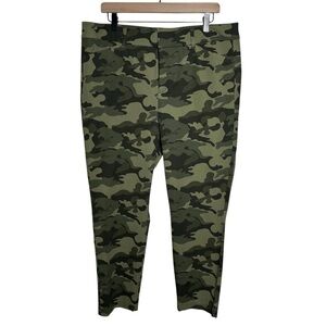 Old Navy Pixie Pants Sz 16 High Rise Skinny Leg Secret Slim Pockets Olive Green